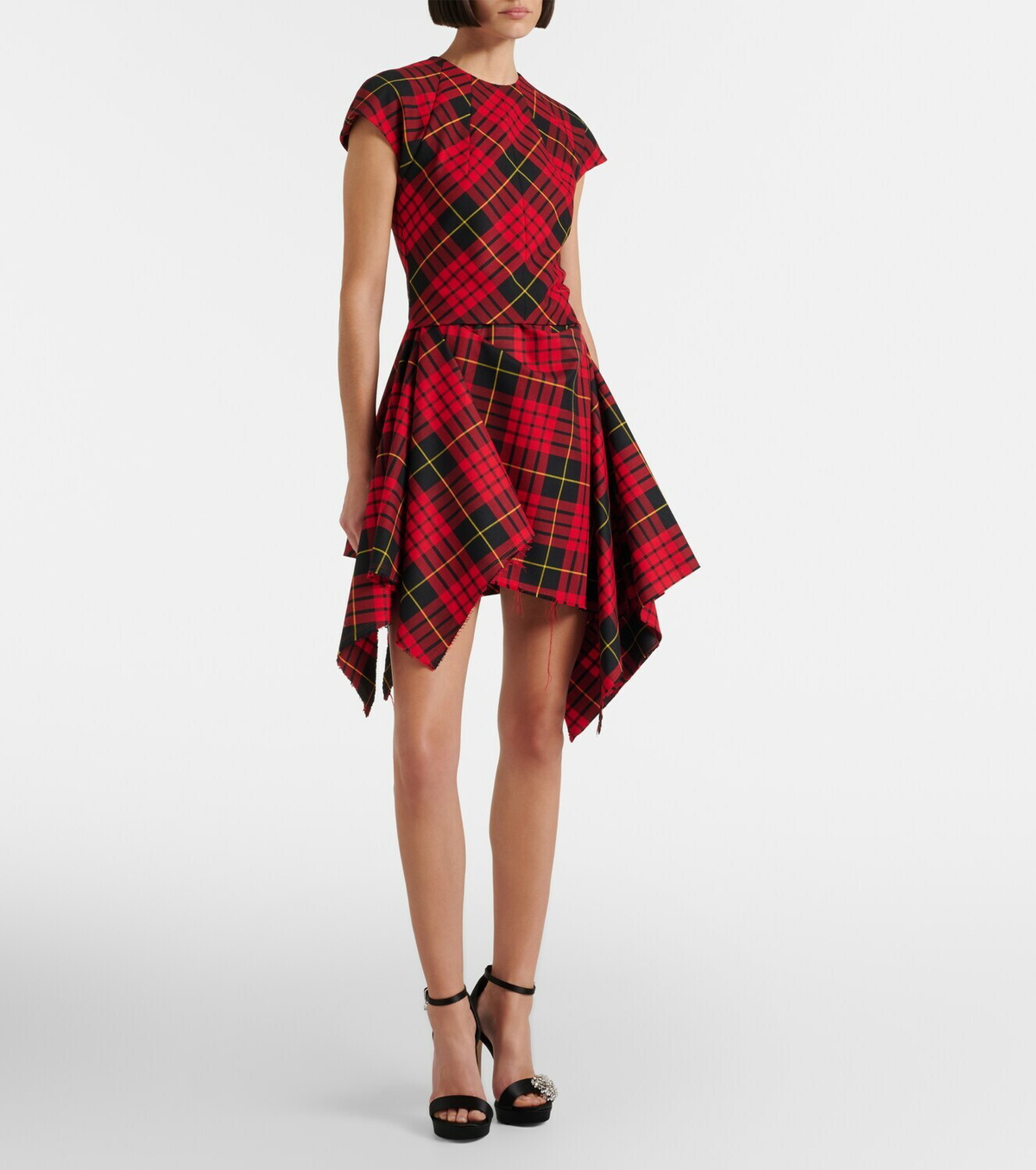 McQueen Asymmetric minidress