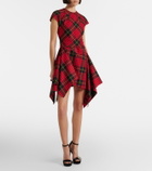 McQueen Asymmetric minidress