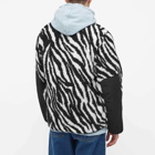 Stan Ray Men's High Pile Fleece Jacket in Zebra Print