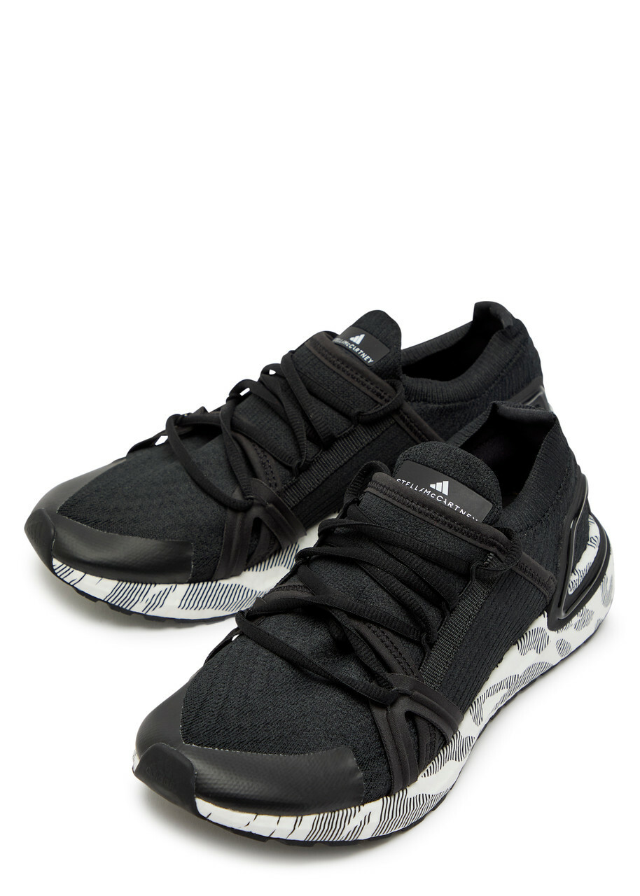 Adidas X Stella Mccartney Ultraboost Dna Mesh-knit Sneakers Black And White