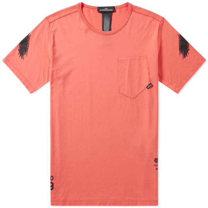 Photo: Stone Island Shadow Project Garment Dyed Graphic Tee