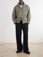 SECOND / LAYER - Vet Cotton-Blend Ripstop Jacket - Green