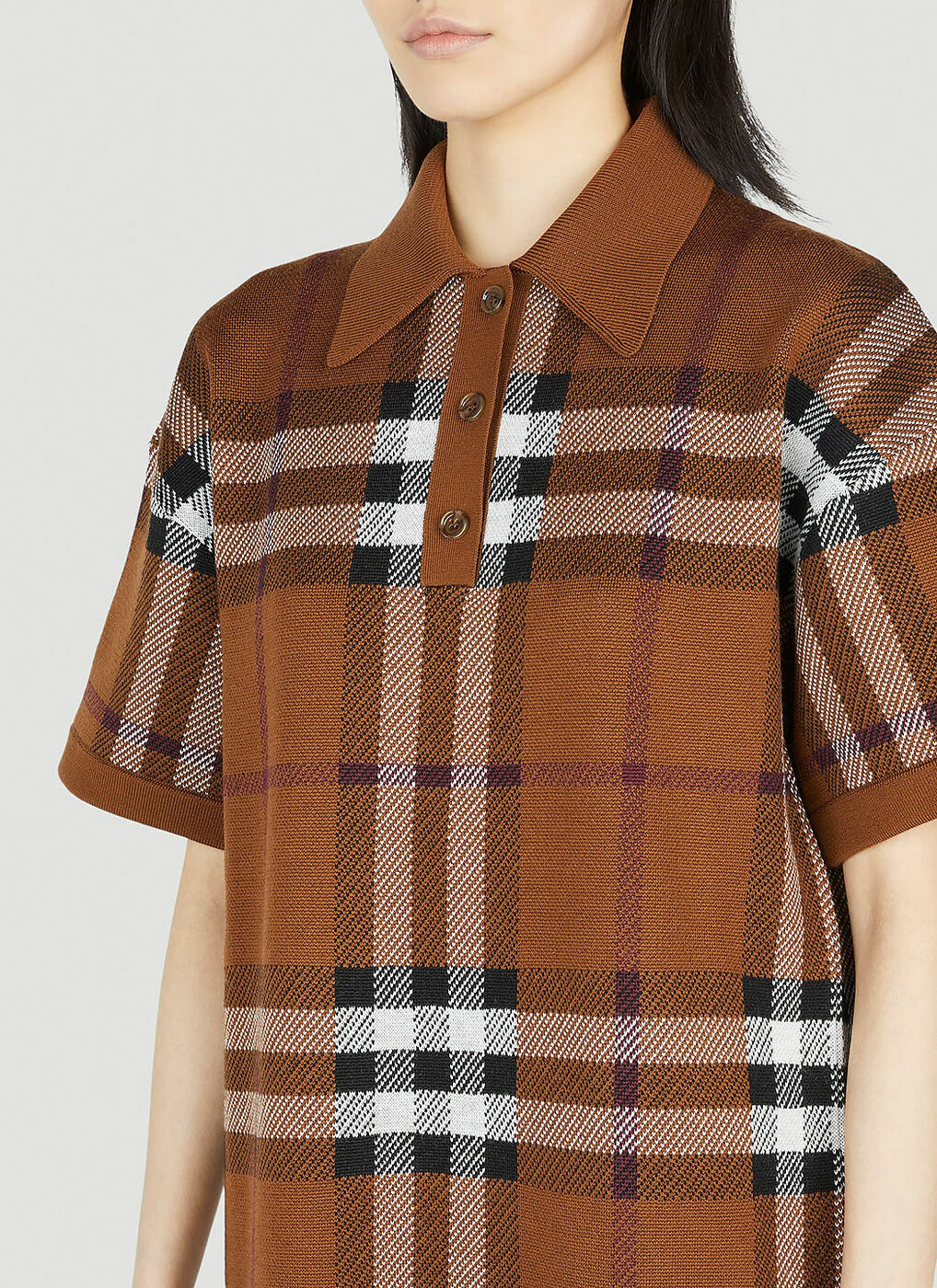 Burberry - Carmella Polo Shirt Dress in Brown Burberry