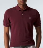 Brunello Cucinelli Logo cotton piqué polo shirt