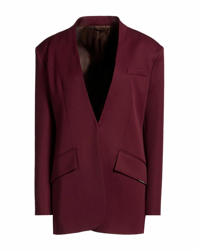 Photo: The Attico Womens Blazer Burgundy
