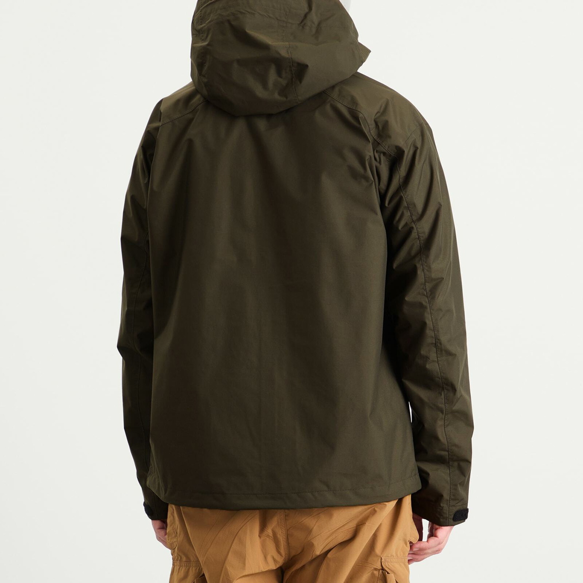 and wander Men's 2.5L Hiker Rain Jacket in Dark Khaki