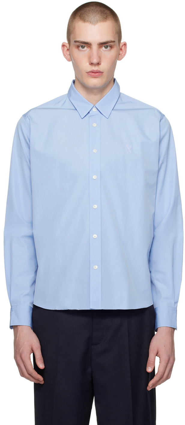 AMI Paris Blue Ami de Cœur Shirt AMI