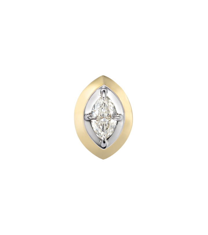 Photo: Rainbow K 9kt gold single earring with diamond