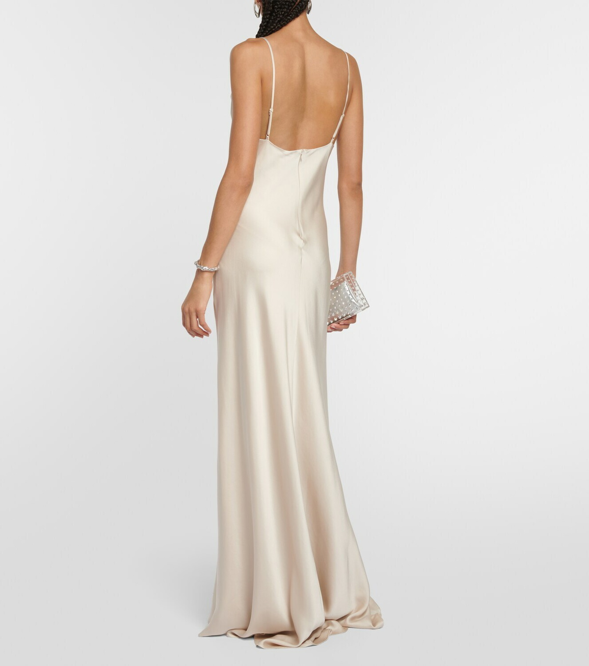 1210580 Khaki Maxi Slip Dress