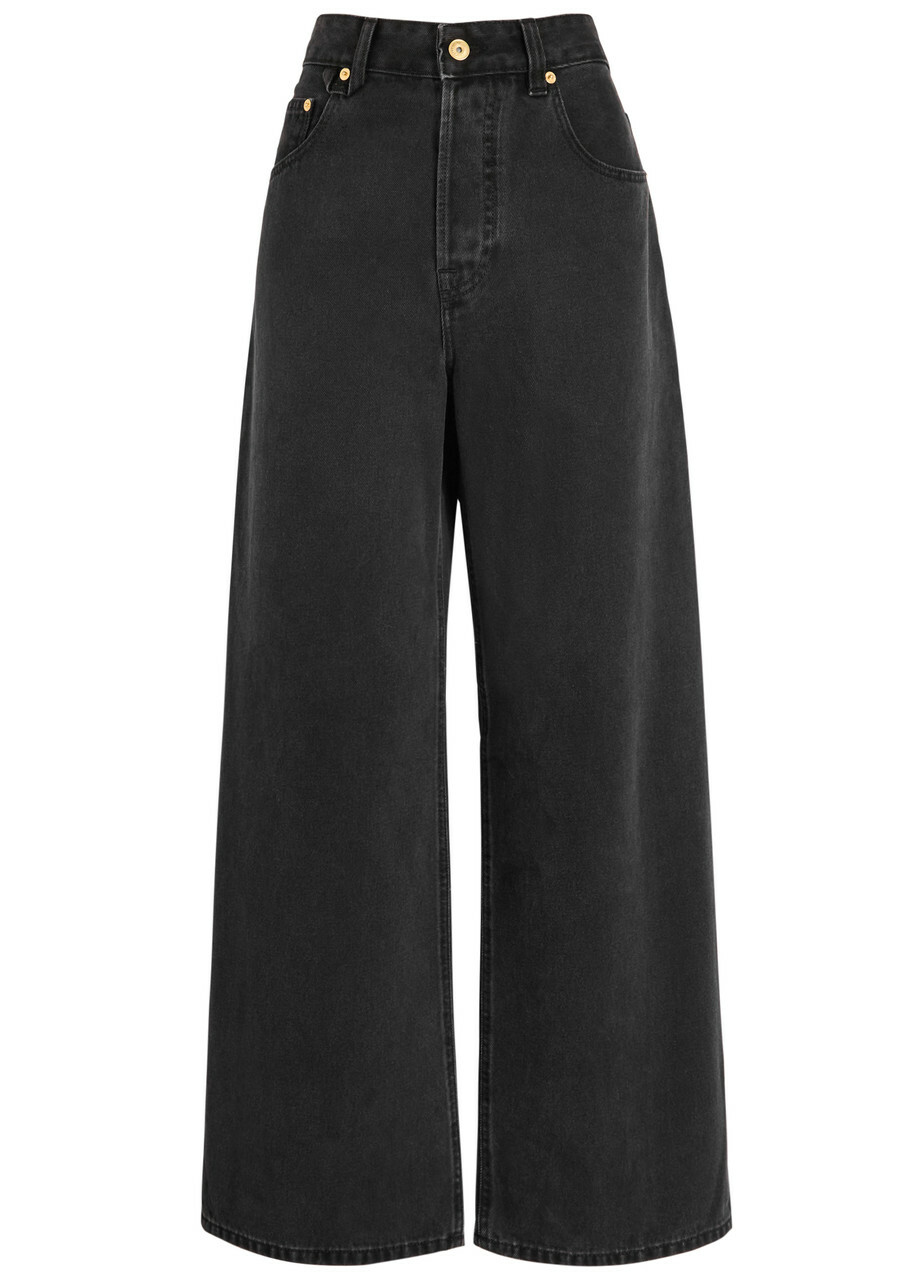Jacquemus Le De Nîmes Large Wide-leg Jeans Black