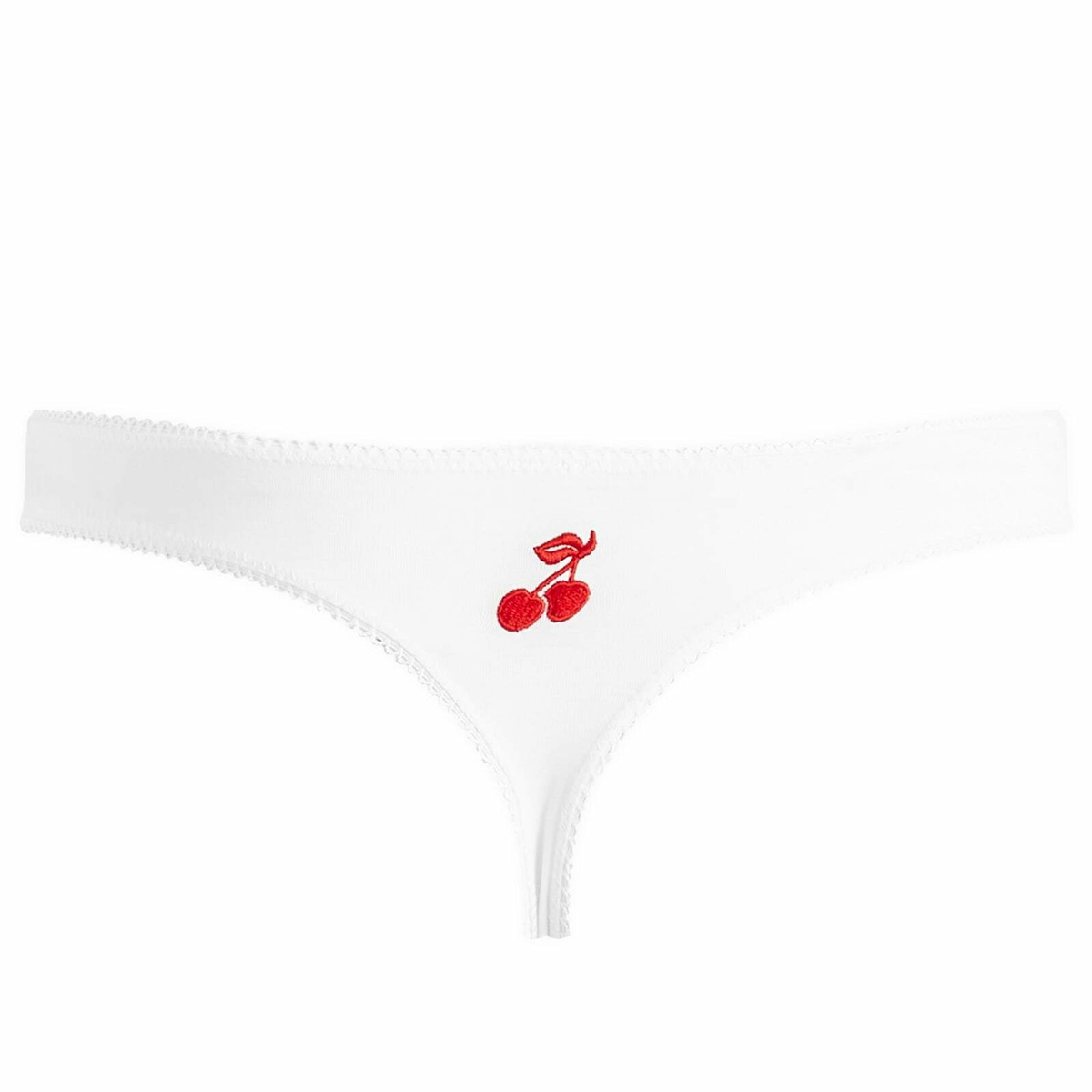 Fruity Booty Women's Commando Thong in White