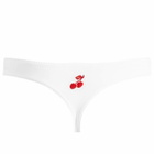 Fruity Booty Women's Commando Thong in White