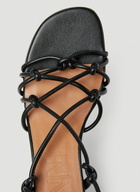 GANNI Knots Kitten Heel Sandals