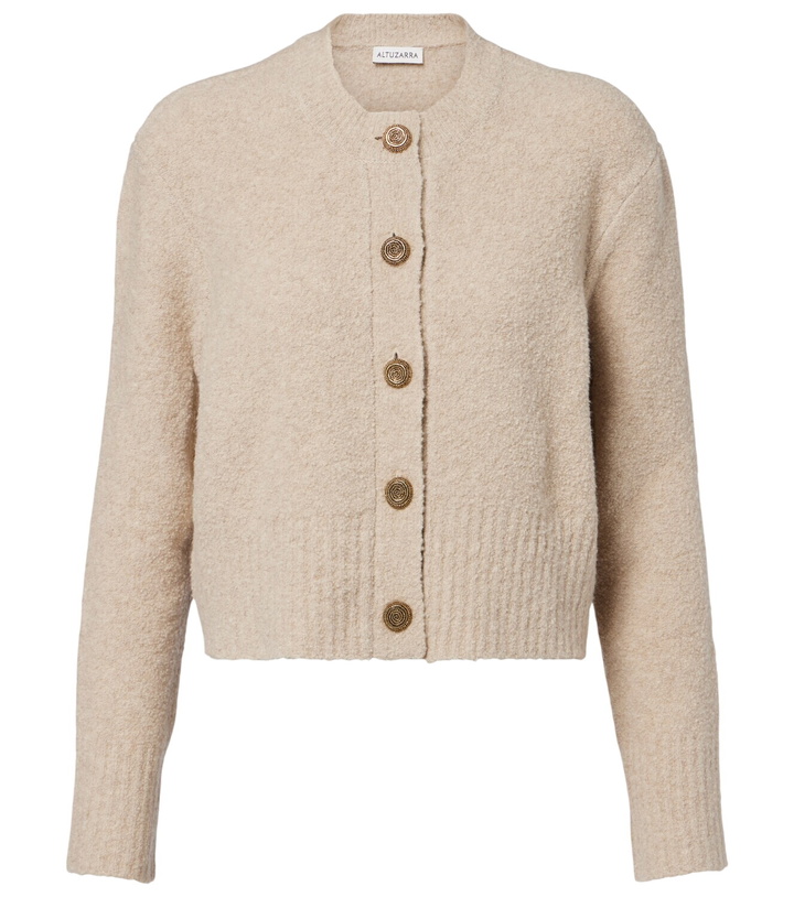 Photo: Altuzarra Harris cropped wool-blend cardigan