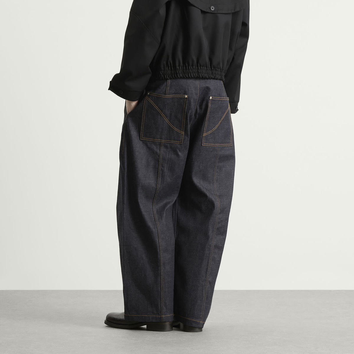 Sage Nation Men's Welt Trouser Denim Jeans in Raw Indigo