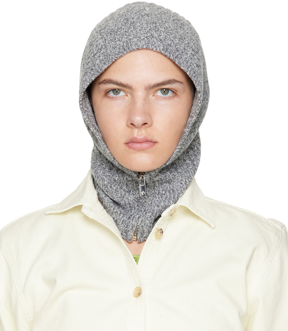OPEN YY Gray Zip Balaclava