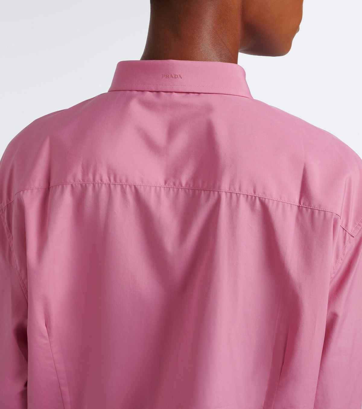 Prada Oversized cotton poplin shirt