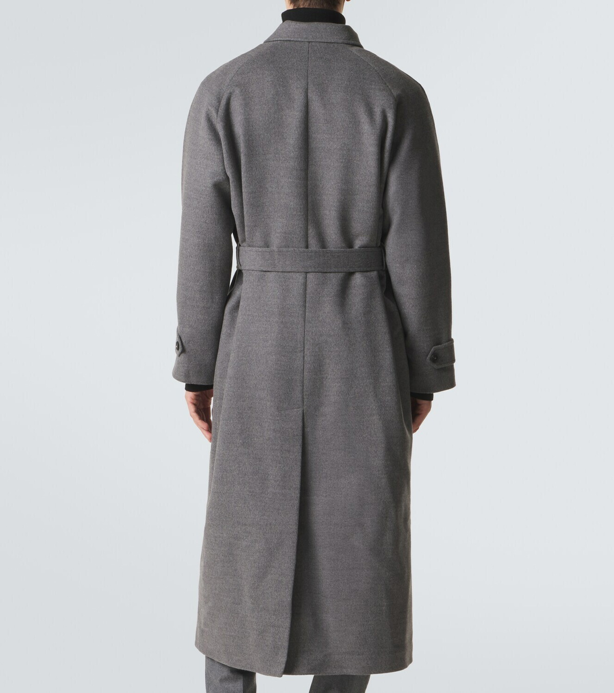 Saman Amel Belted wool overcoat