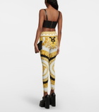 Versace - Barocco high-rise leggings