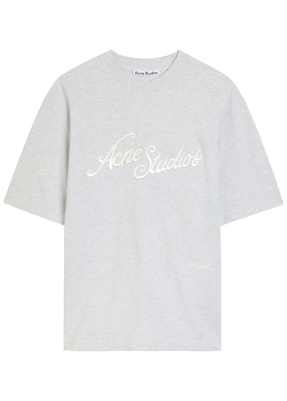 【Acne Studios】ロゴコットンアンド hempジャージTシャツ Acne Studios Logo cotton and hemp jersey T-shirt Acne Studios