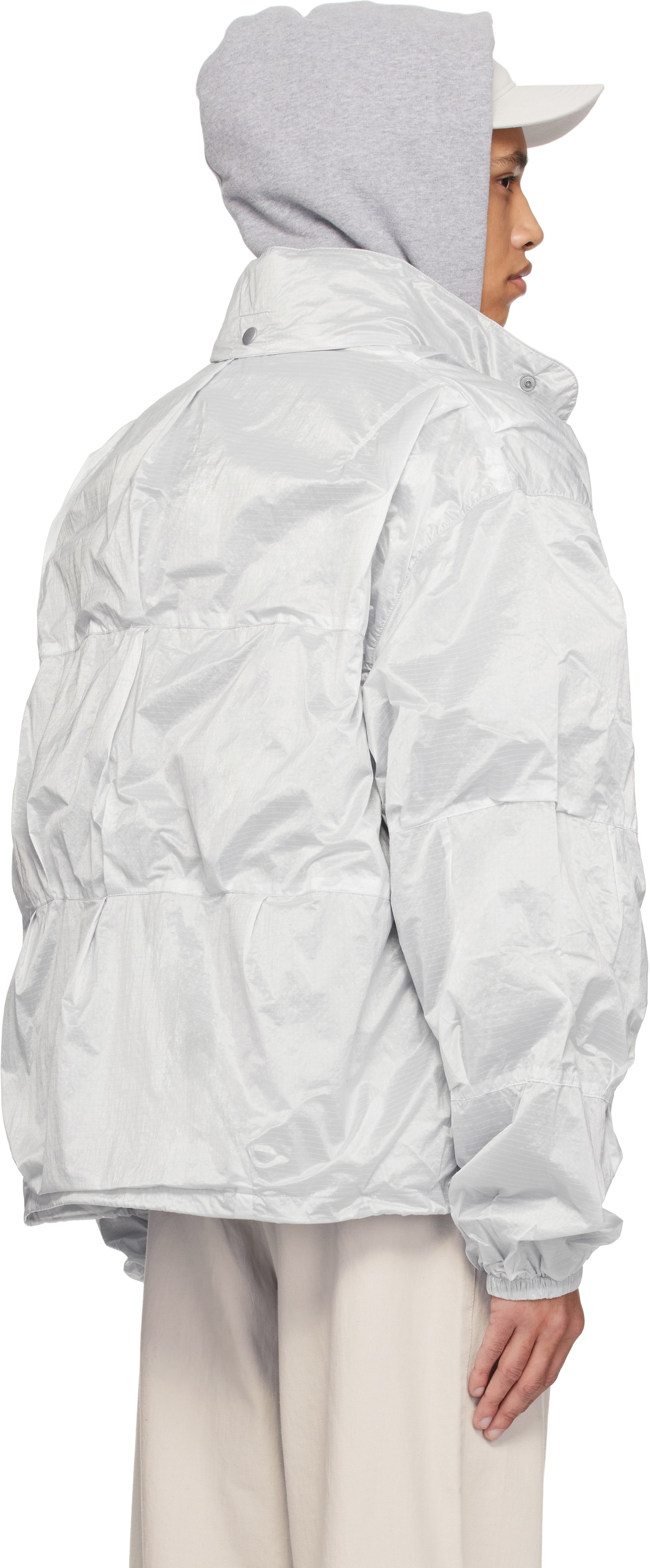 OUR LEGACY Silver Exhale Puffa Jacket Our Legacy