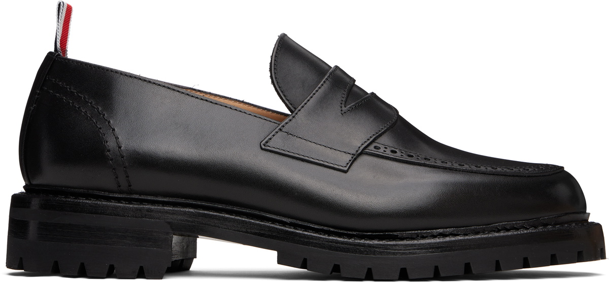 Thom Browne Black Classic Penny Loafers