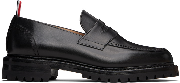 Photo: Thom Browne Black Classic Penny Loafers