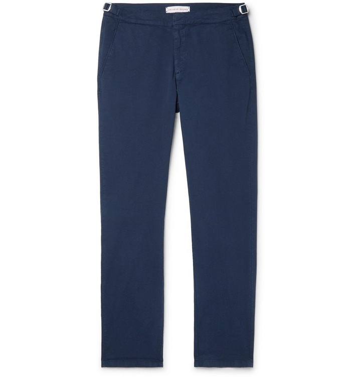 Photo: Orlebar Brown - Navy Campbell Cotton-Blend Twill Trousers - Navy