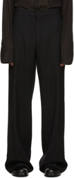 Ann Demeulemeester Black Wool Pieter Trousers