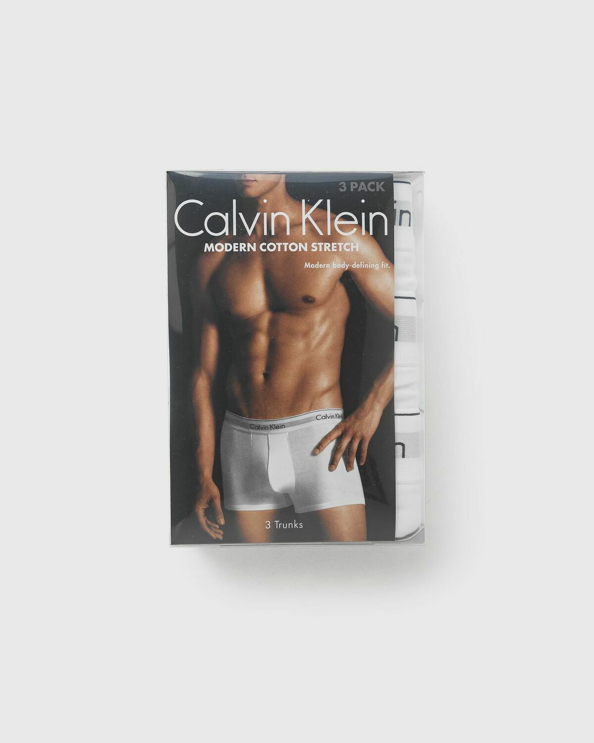 Calvin Klein Underwear Modern Cotton Stretch Trunk 3 Pack White