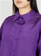 Classic Shirt Mini Dress in Purple
