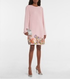 Costarellos Zinnia floral-embroidered minidress