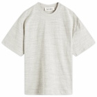 Róhe Men's Japanese Mouliné T-Shirt in Light Grey Melange