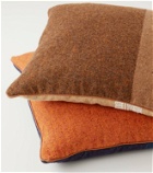 Loewe Striped wool and linen-blend cushion