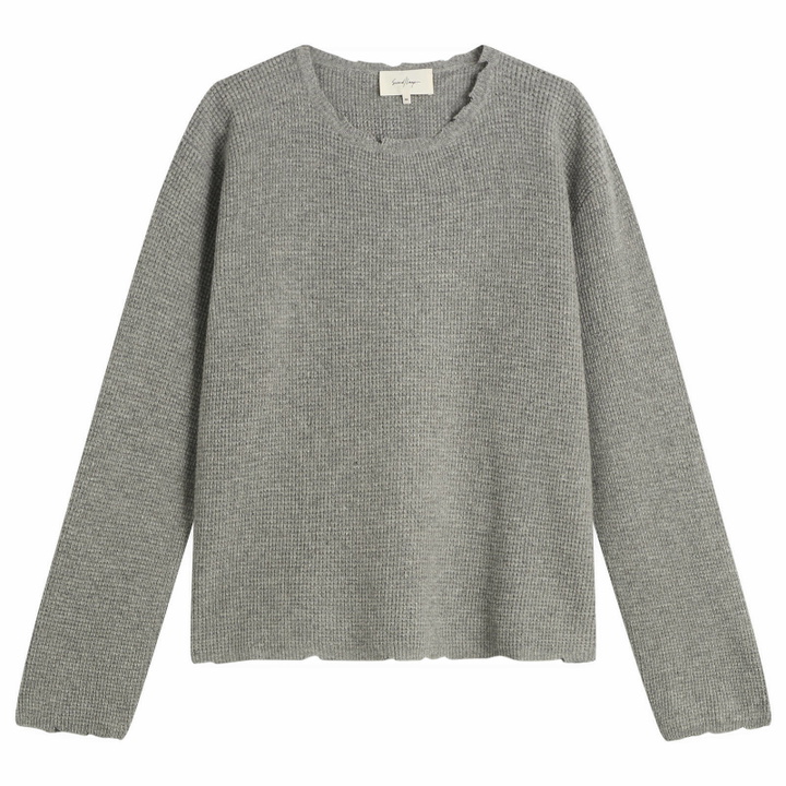 Photo: Second/Layer Men's Second Layer Friends Pullover Sweater in Dove Grey