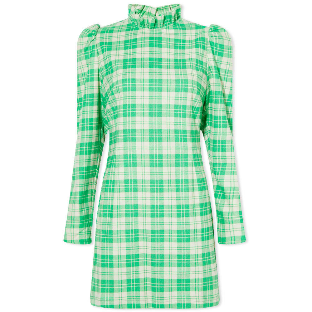 slim fit dress slacks Neon Green Plaid Flannel Hoodie S main image 0