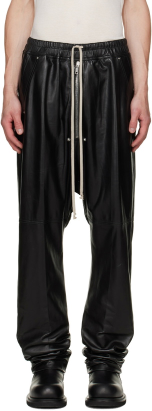 Photo: Rick Owens Black Tower Bela Leather Pants