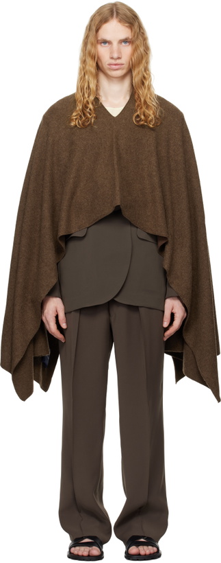 Photo: RAINMAKER KYOTO Brown Stole Poncho