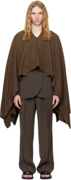 RAINMAKER KYOTO Brown Stole Poncho