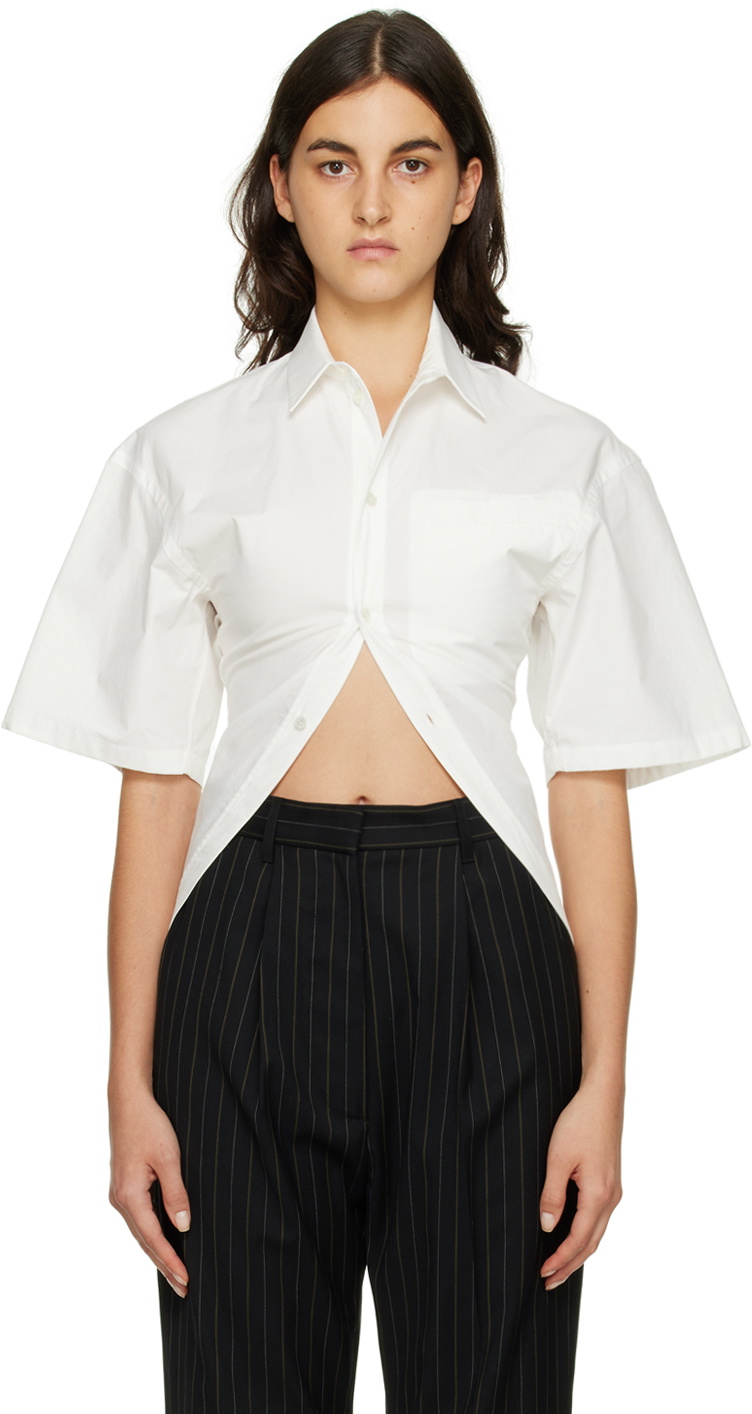 Asymmetric Shirt in White