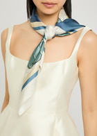 Coach Tabby Silk Scarf - Blue - One Size