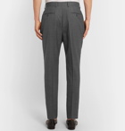 Officine Generale - Grey Marcel Tapered Pleated Wool Suit Trousers - Men - Gray