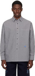 ADER error Black & White Check Shirt