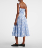 Marni Floral cotton midi dress