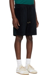 Casablanca Black Towelling Shorts