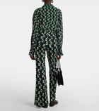 Diane von Furstenberg Brooklyn printed jersey flared pants