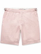 Orlebar Brown - Norwich Slim-Fit Linen Shorts - Pink