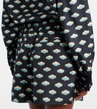 Loewe Clouds silk twill shorts