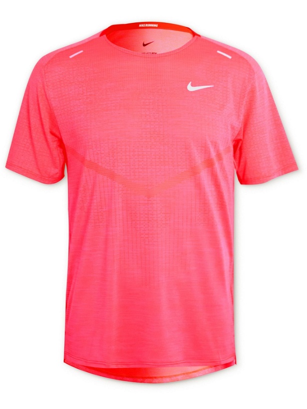 Photo: Nike Running - Techknit Ultra Dri-FIT T-Shirt - Orange