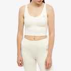 Sporty & Rich Women's Runner Sports Bra in Cream/Black
